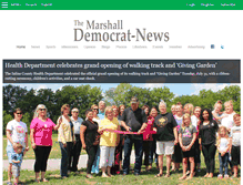 Tablet Screenshot of marshallnews.com